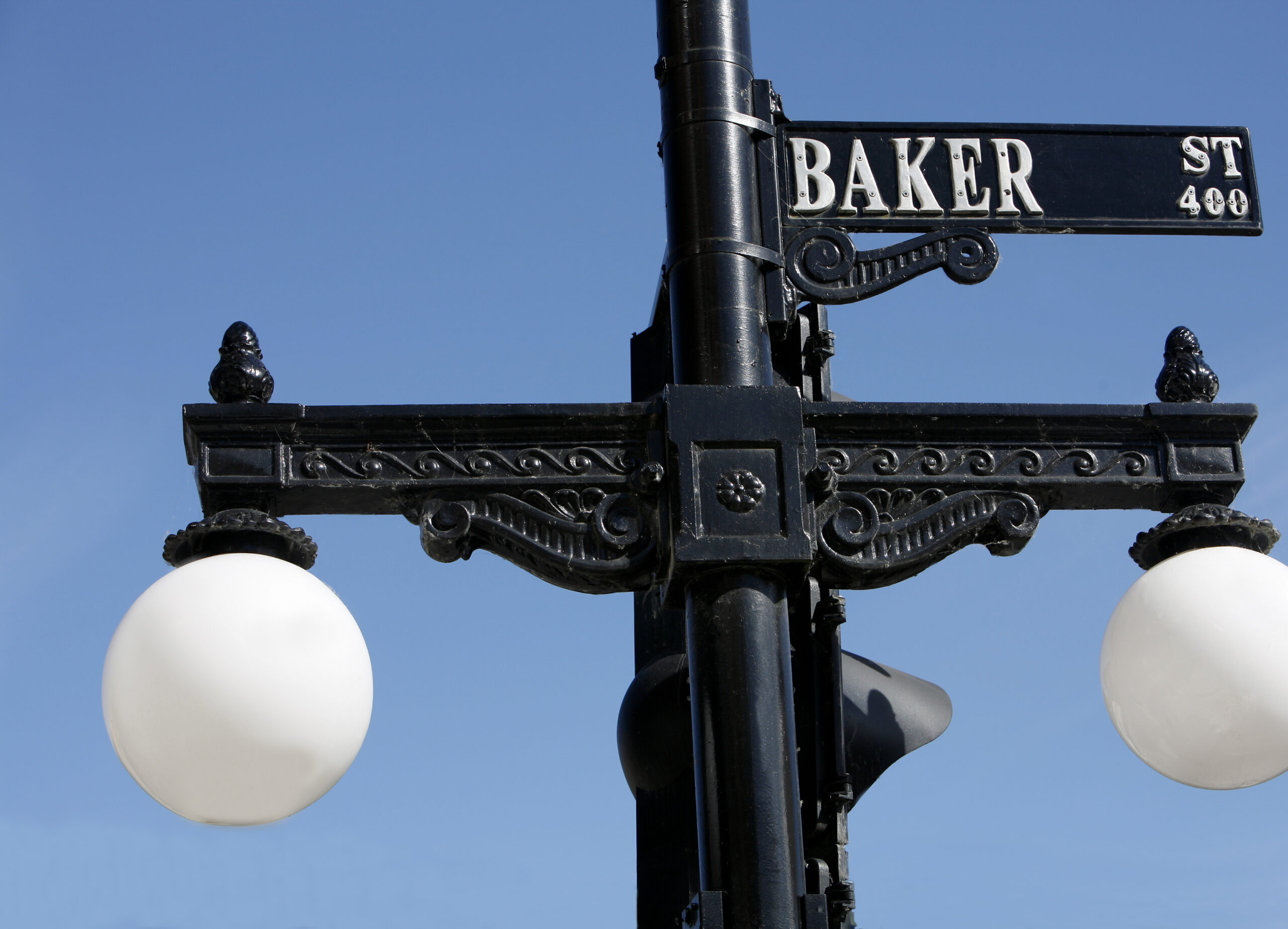 Street Sign of Baker Street Nelson BC